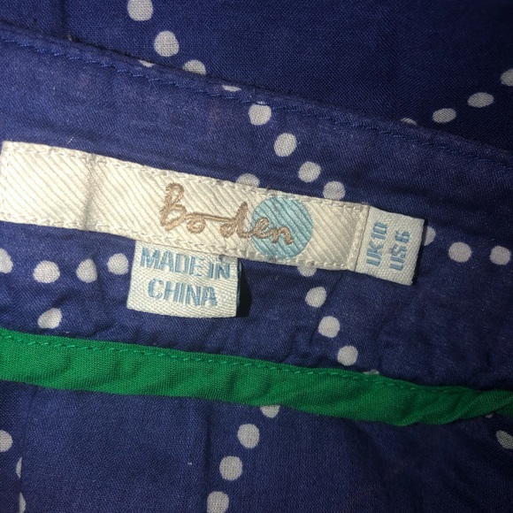 Boden Purple And Green Tunic Top / Dress Size 6 - Picture 7 of 8